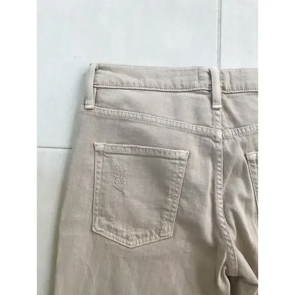 Vince Mason Rolled Relaxed Distressed Denim Jeans - Picture 9 of 10